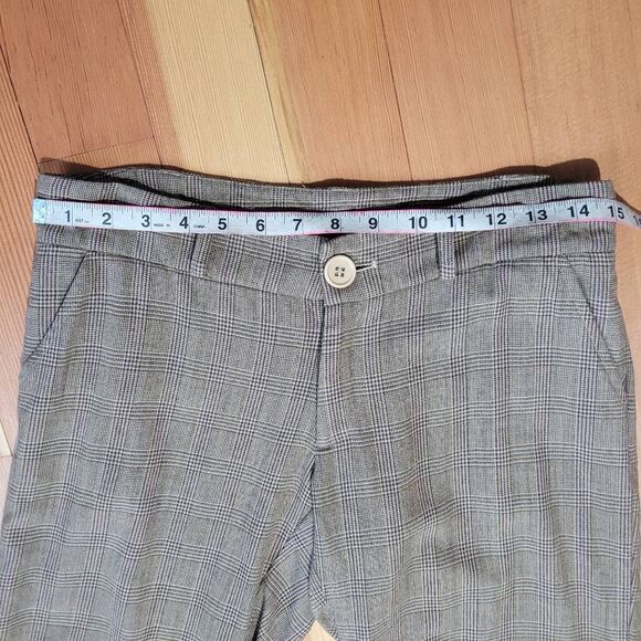 Vintage Y2K plaid capri trousers cuffed twill low rise preppy‎ paris hilton twee - Picture 9 of 13